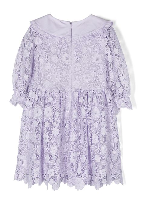 Abito in pizzo in lilla - bambina SELF-PORTRAIT kids | RS23719SL